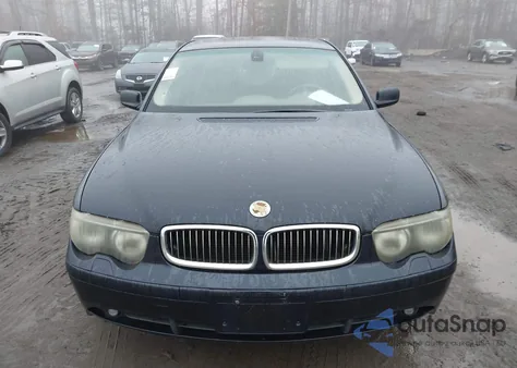 2004 BMW 745I z USA, uszkodzony, nr VIN WBAGL63514DP73135